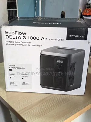 Brand New Ecoflow Delta 3 1000 Air (1kwh/500w) Portable Power Station