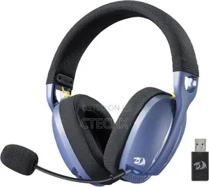 Redragon H878 3-Mode Wireless Blue Lighting Gaming Headset, 7.1 Sound