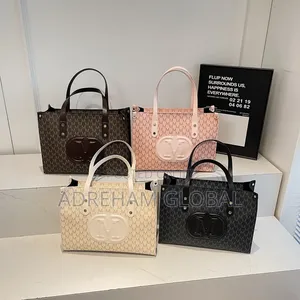 Meerah Quality M Logo Box Shape Tote Bag