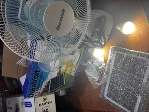 3in1 Dura Volts Rechargeable Fan With Solar Panel