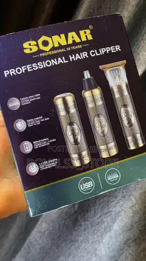 3in1 Sonar Professional Hair Clipper Set
