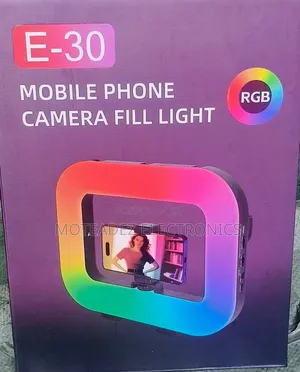 E30 Rgb Mobile Phone Multifunctional Camera Fill Light With Stand