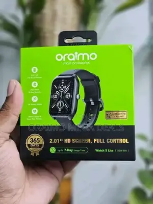 Oraimo Watch 5 Lite Smartwatch – Amoled Display, Heart Rate,
