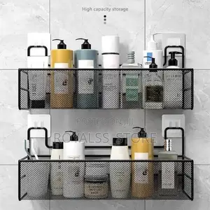 Wall Mounted Bathroom Rack Steel Bathroom Shelve