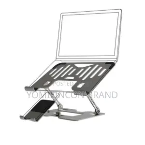 Porodo 2-in-1 Adjustable and Foldable Laptop With Phone Stand