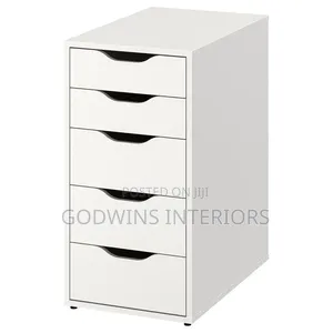 Clean 5-Drawer Storage Cabinet – Modern Space-Saving
