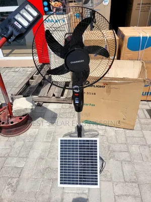 Solar Fan (Rechargeable Solar Standing Fan) Charweek