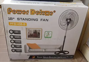Power Deluxe 18" Standing Fan Pfsi-45b-B
