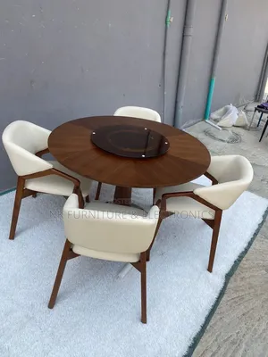Outstanding Rotating Table Top Dining Set by Four