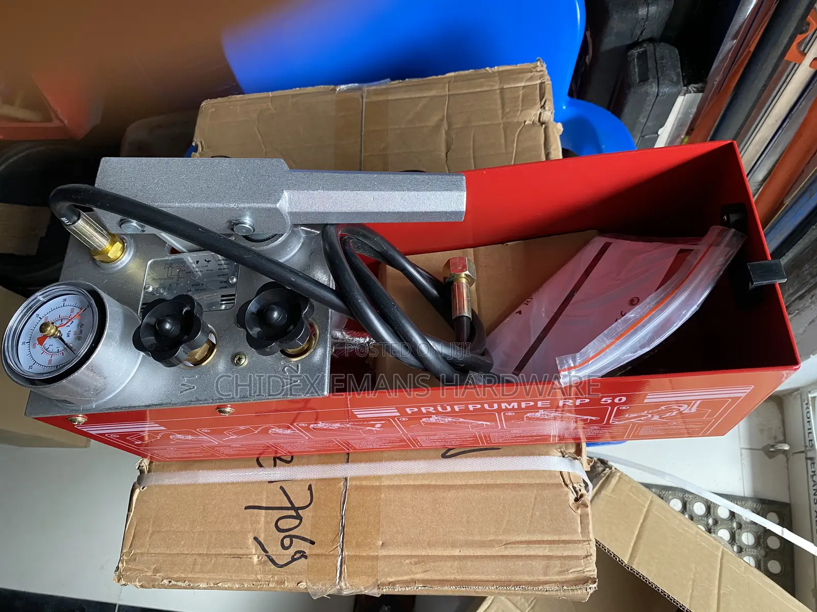 Manual Hydraulic Pressure Testing Pump