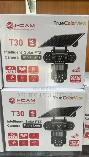 Triple Lens Solar CCTV