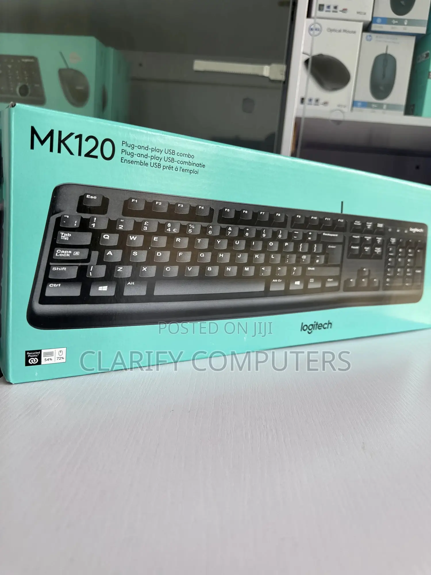 Logitech Mk120 Wired Keyboard and Mouse