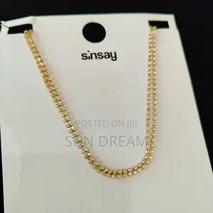 2 Layers Diamond Necklace Lady Necklaces