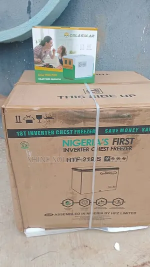 Cola Solar Generator and Deep Freezer With 585watt Panel