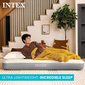 Intex Air Bed Mattress Single Size With Manual Pump