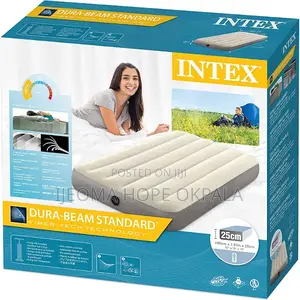 Intex Air Bed Mattress Single Size With Manual Pump