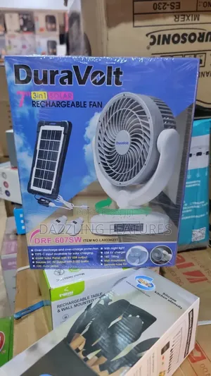 7" Duravolt Rechargeable Fan Rotates