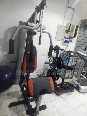 3 Station Gym With Punching Bag