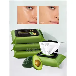 80 PCS Avocado Makeup Remover / Deep Cleaning Wipes