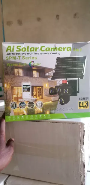 Triple Eyes Solar CCTV Camera.(V380)