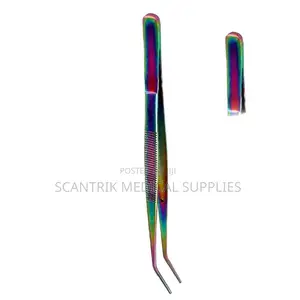 Fine Serrated College Tweezer for Accurate Dressing Application