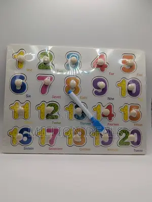 Wood Peg 123 Educational Kids Toy Ages 4+