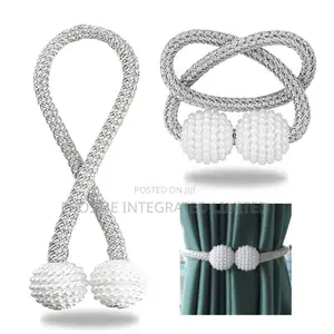 Curtain Holder Blue Silver Gold White