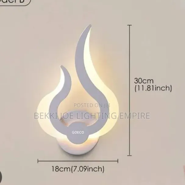 Modern Flamed Shape Led Wall Brackets