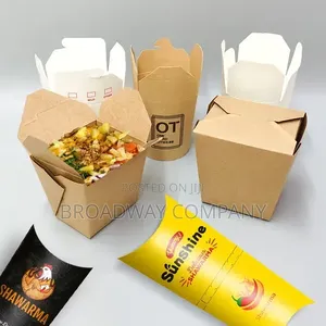 Fast Food Paper Boxes , Packs, Wraps Packaging
