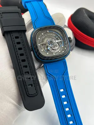Seven Heaven Quality Luxury Men Automatic Engine Wristwatch