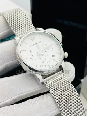 Emporio Armani Quality Luxury Men Chain Strap Wristwatch