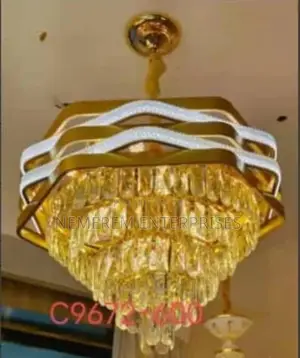 Luxury Gold Led Crystal Chandelier – Model C9672-600