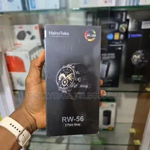 Haino Teko Rw-56 Smartwatch With Three Interchangeable Straps.