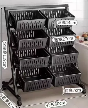 ₦72,000 4 Layer Double Row Fruit Display Rack