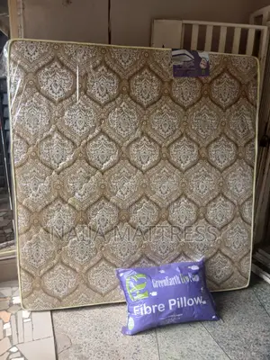 6 by 6 by 8 Semi Orthopaedic Mattress. Green Earth. Affordable