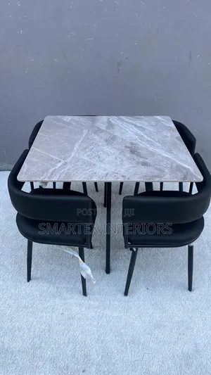 Imported Marble Top Table With Chairs