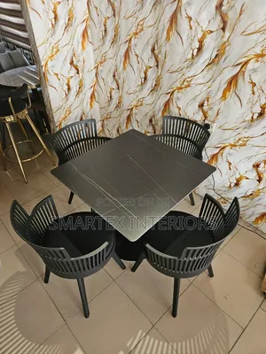 Best Quality Square Marble Top Table With Chairs