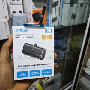 Anker Nano 5000mah Power Bank (12w, Built-in Lightning Connector)