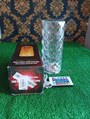 Rose Diamond Table Lamp With Remote Control(Big Size)
