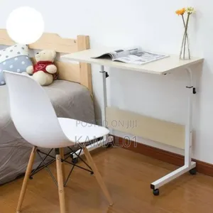 Adjustable Bedside Table- Laptop Table With Chair