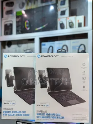 Powerology Wireless Keyboard Case/Magsafe Phone Holder for iPad 13" M4
