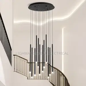 Multi Dropping Decorative Modern Stair Chandelier