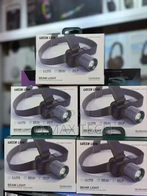 Green Lion Beam Light Rechargeable Headlamp