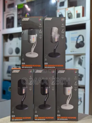 Porodo Gaming Elyx RGB Condenser Microphone - Noise Surppress Button