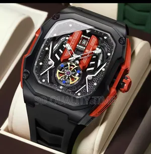 Poedagar Rubber Strap Men's Watch
