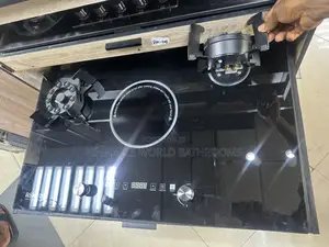 90cm Glass Built in 2 in 1 Electric and Gas Cooker Flip Up