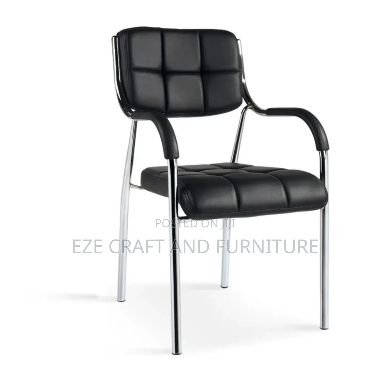 Strong Visitors Block Leather Chair