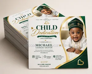 Birthday | Baby Dedication Invitation Card Printing