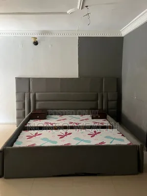5 by 6 Bed Frame for Sale. Addition, Two Solid Bedside Drawers