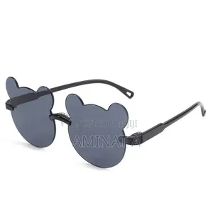 Bear Shaped Decorative Glasses for Kids(Black)